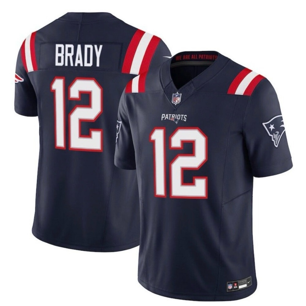 NFL Tom Brady Patriots Dark Blue Jersey